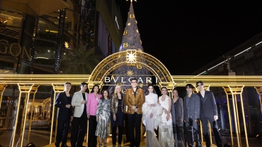 BVLGARI lights up its luminous Christmas tree in Bangkok